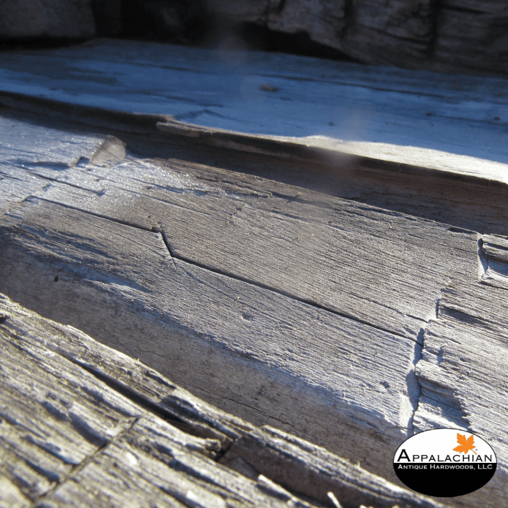 Frosty reclaimed wood